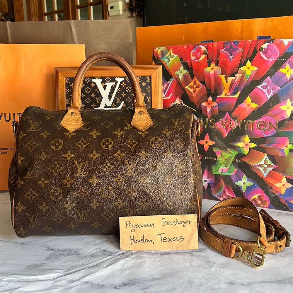 Authentic Louis Vuitton Speedy Bandouliere size 30